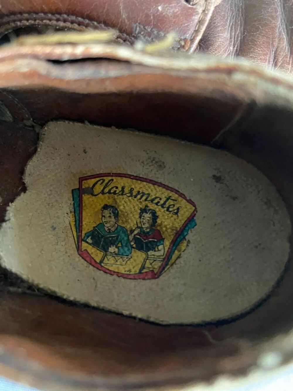 Vintage Classmates Children's Leather Oxford Shoes with Box